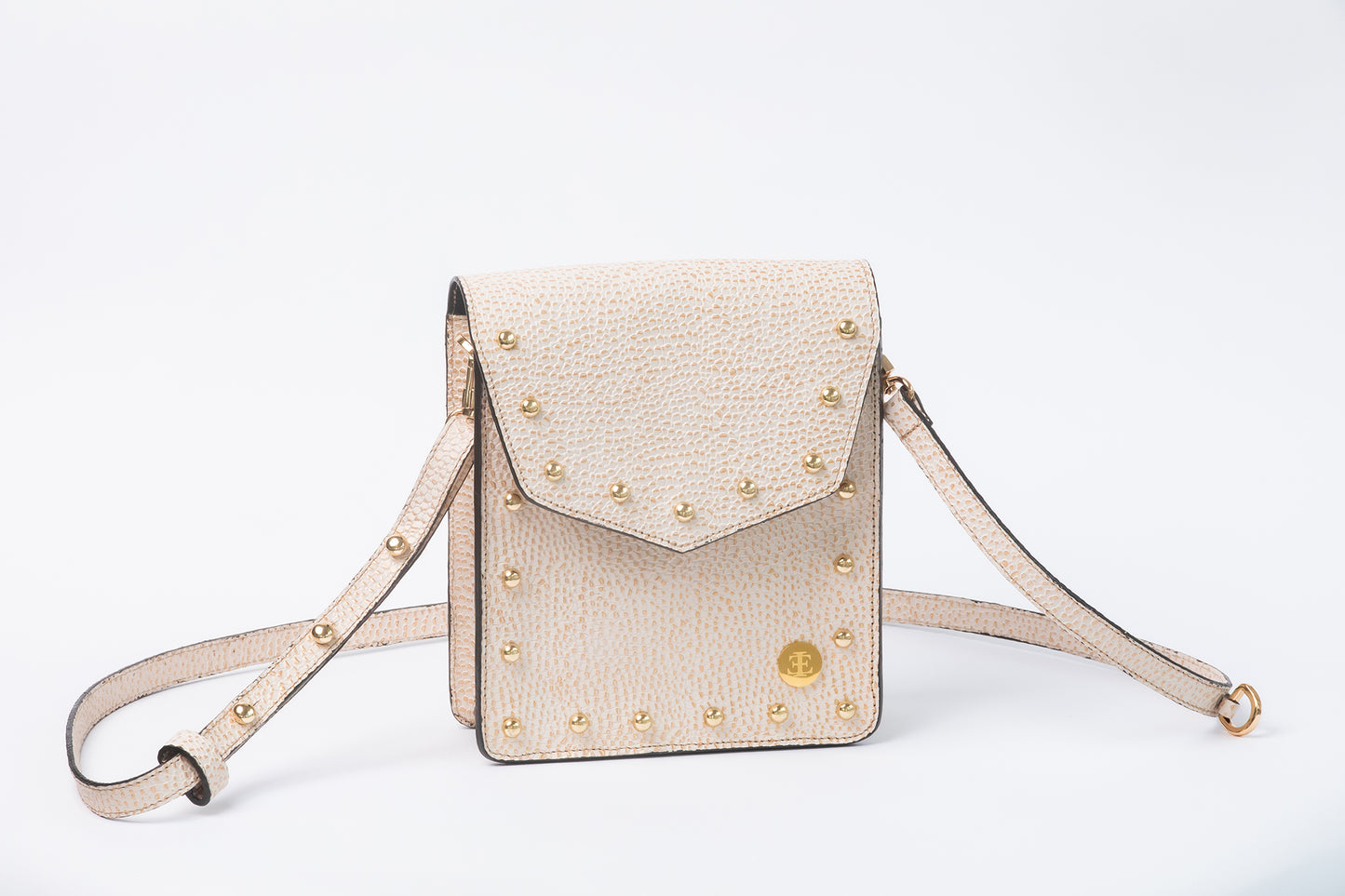 Patty - Ivory & Gold Crossbody Bag