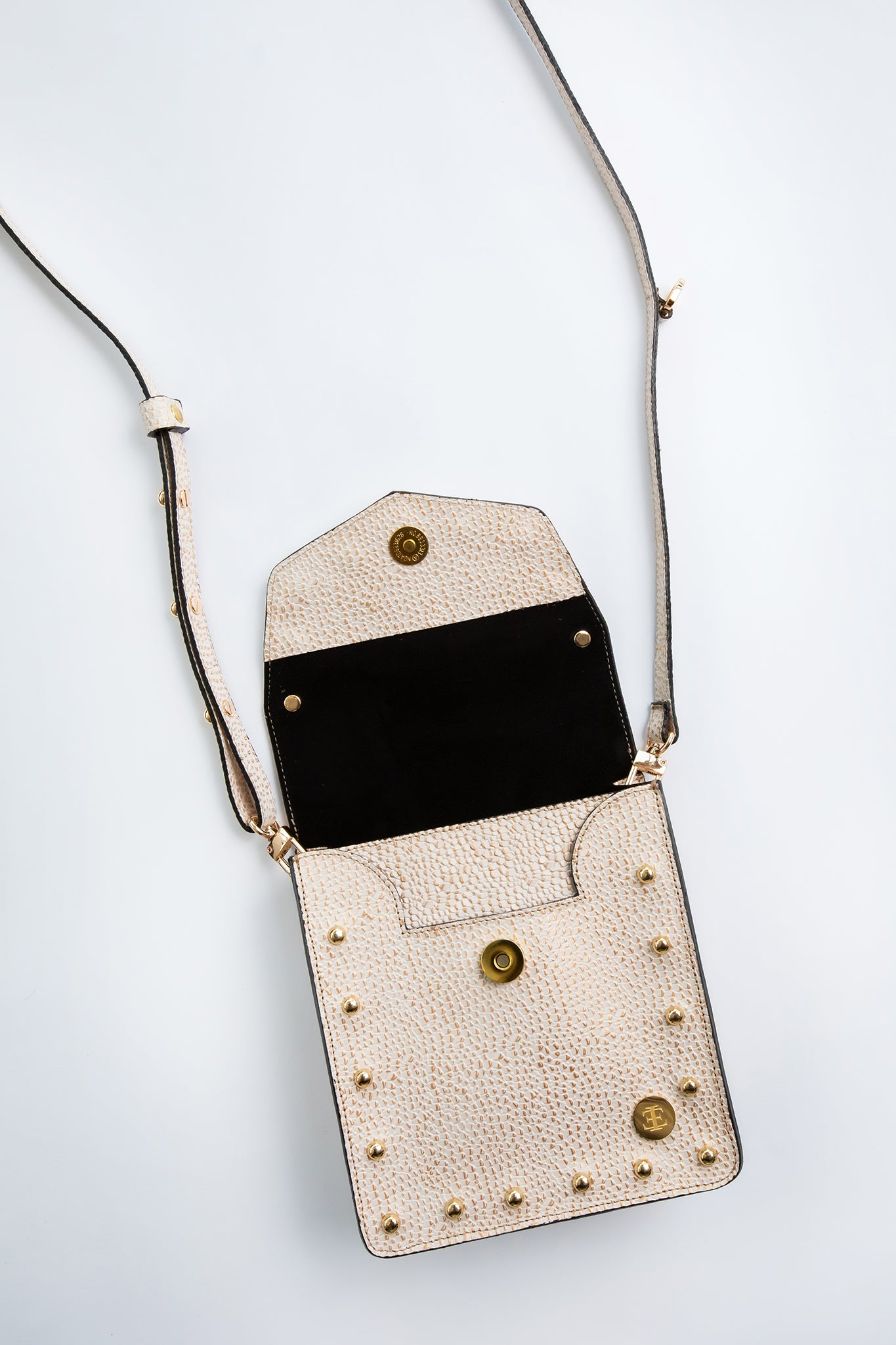 Patty - Ivory & Gold Crossbody Bag