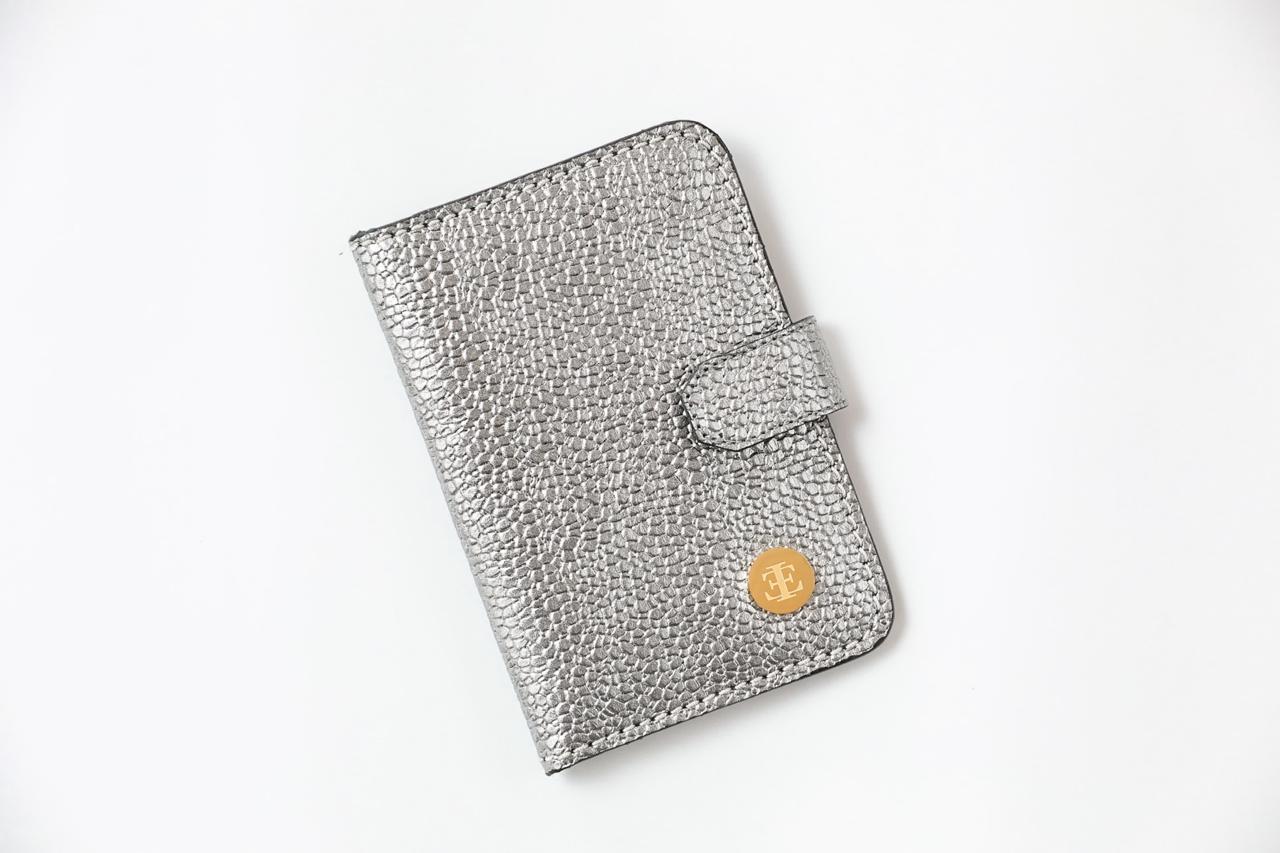 Passport Holder - GUNMETAL