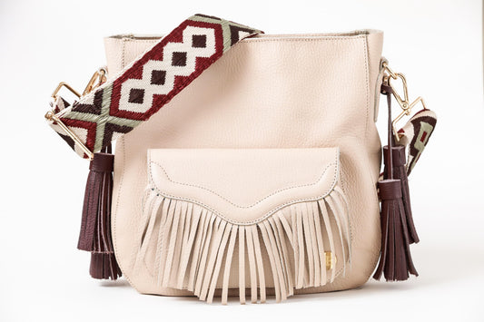 María - Nude Crossbody Bag