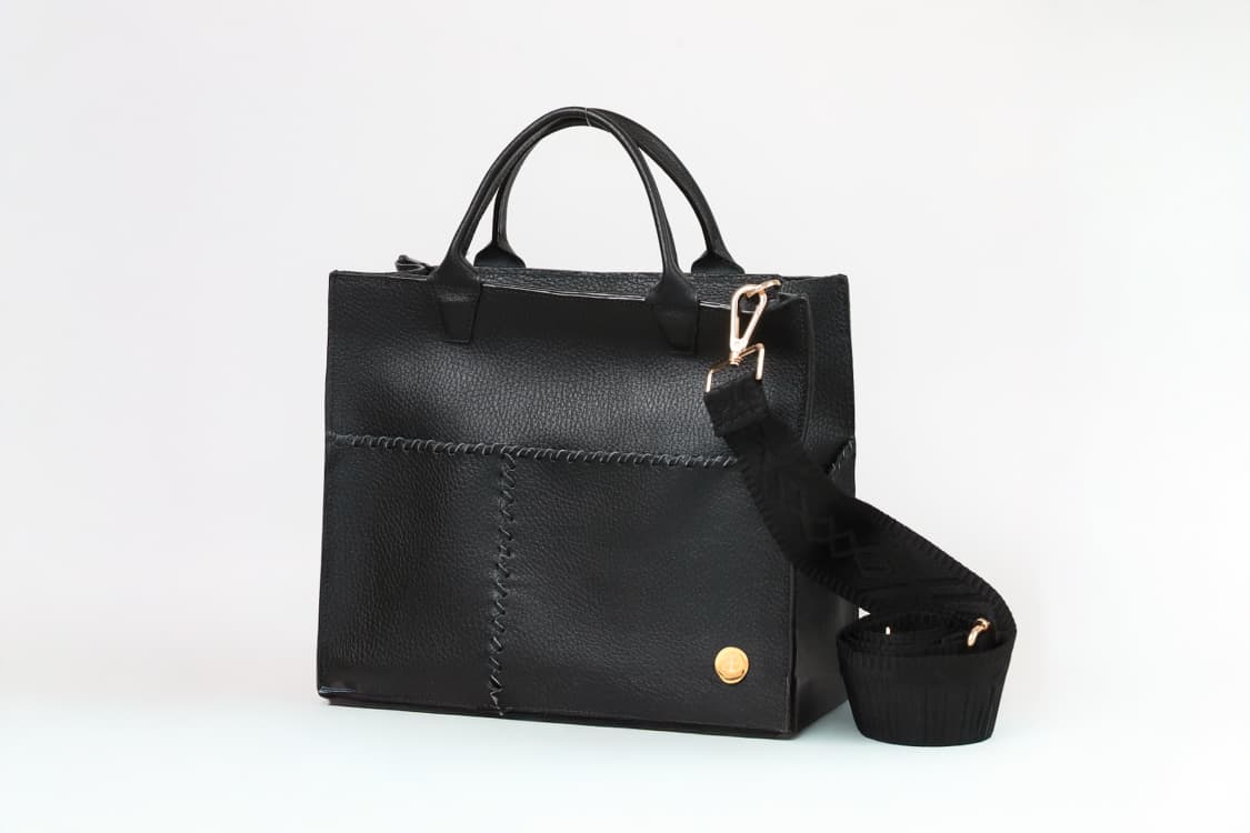 Sienna Mini Black - Black Handle Tote