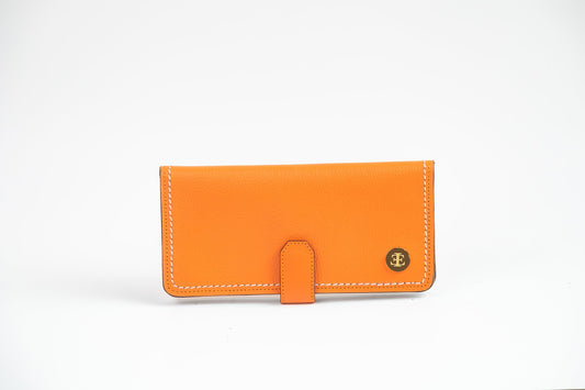 Women XL Wallet - Orange Small Leather Goods