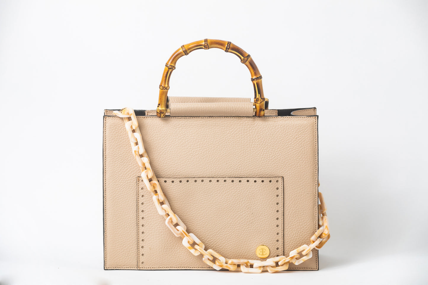 Andrea Handbag - Top Handle Bag Nude