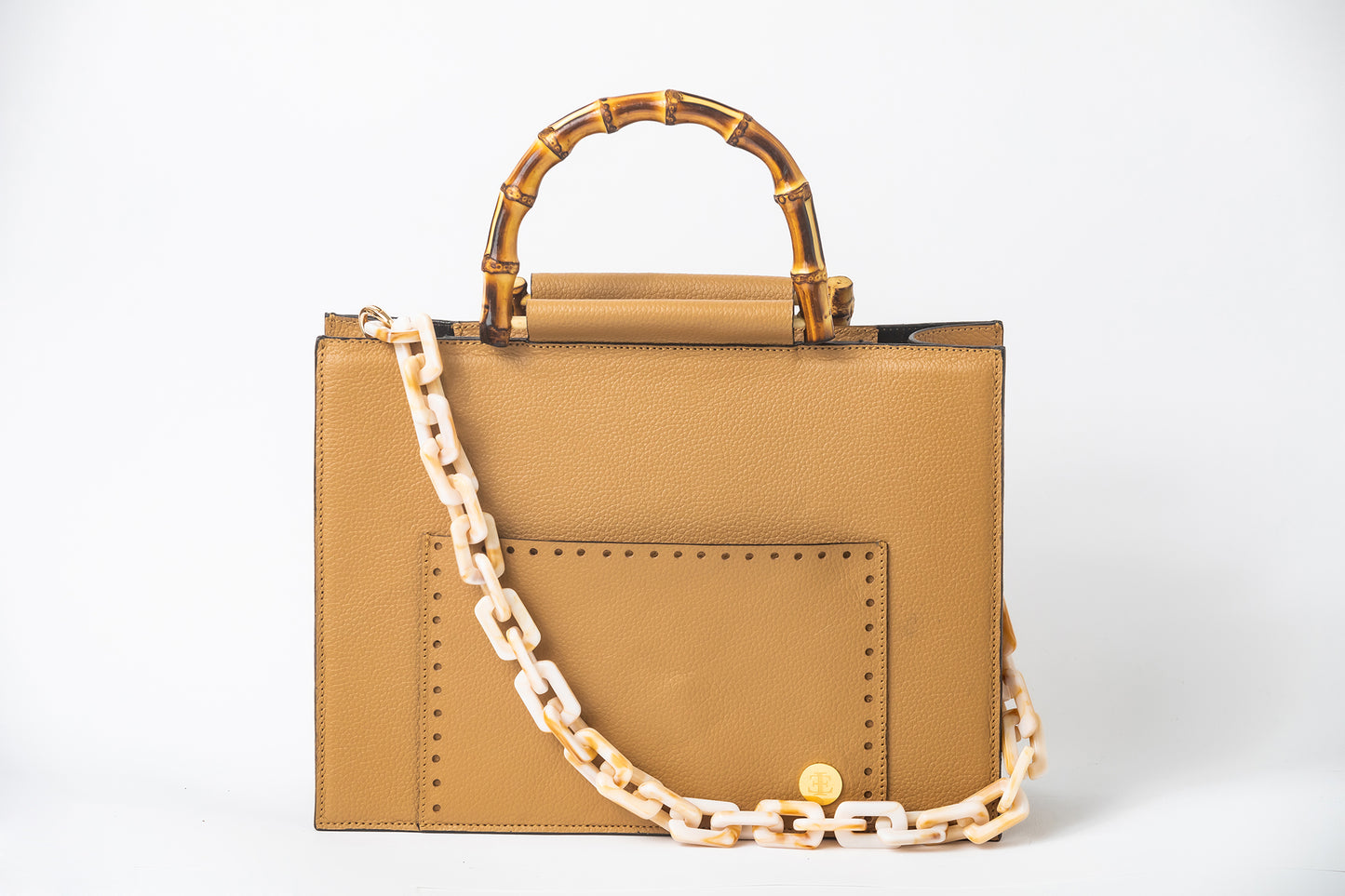Andrea Handbag - Top Handle Bag Camel
