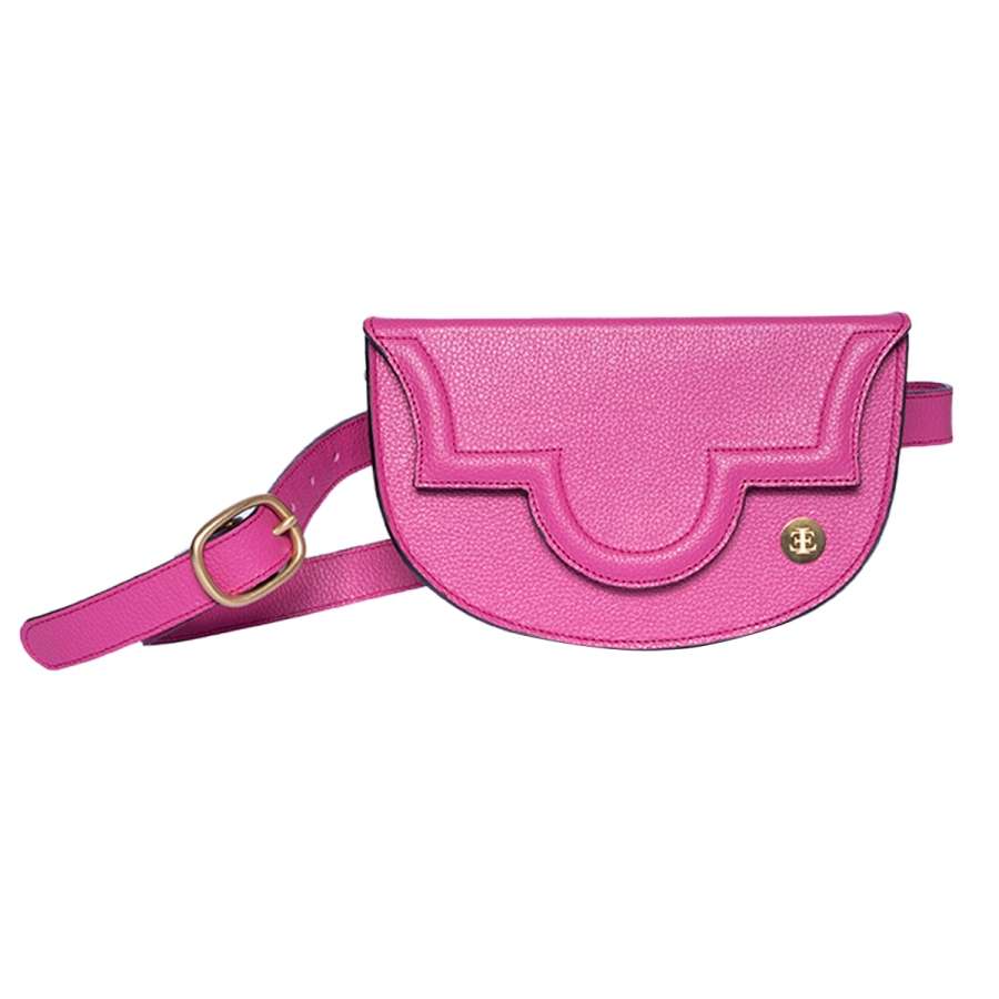 FIFI - Fucsia Belt Bag- Eva Innocenti - Leather Luxury Bags. Handmade in El Salvador.