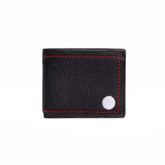 Wallet Men - Black Small Leather Goods- Eva Innocenti - Leather Luxury Bags. Handmade in El Salvador.