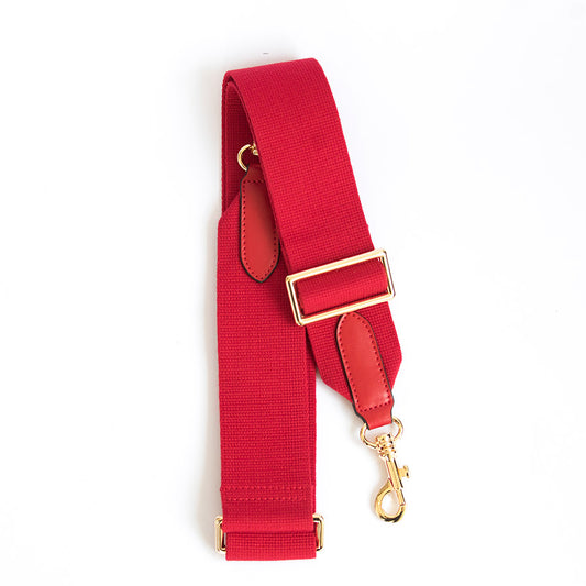 Red Solid - Strap- Eva Innocenti - Leather Luxury Bags. Handmade in El Salvador.