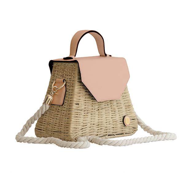 Emma Basket - Rose Top Handle Bag
