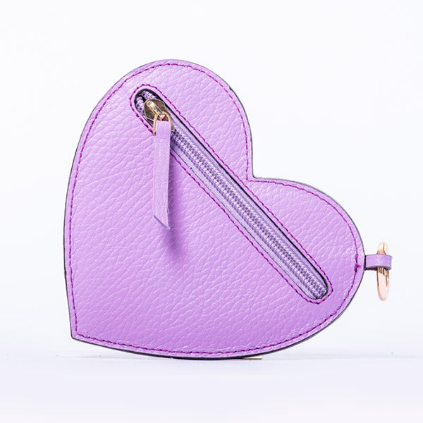 Heart Charm - Lavender Small Leather Goods