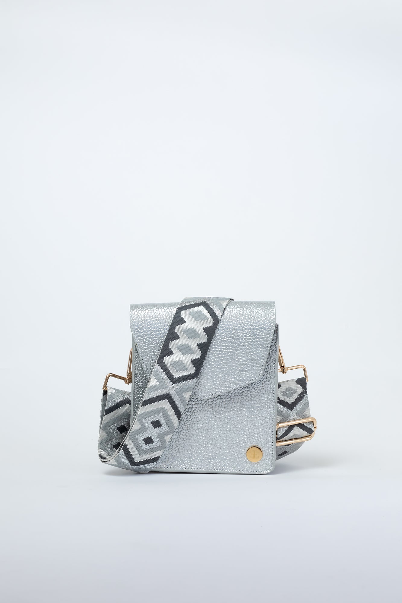 Patty - Metallic Leather Crossbody Bag
