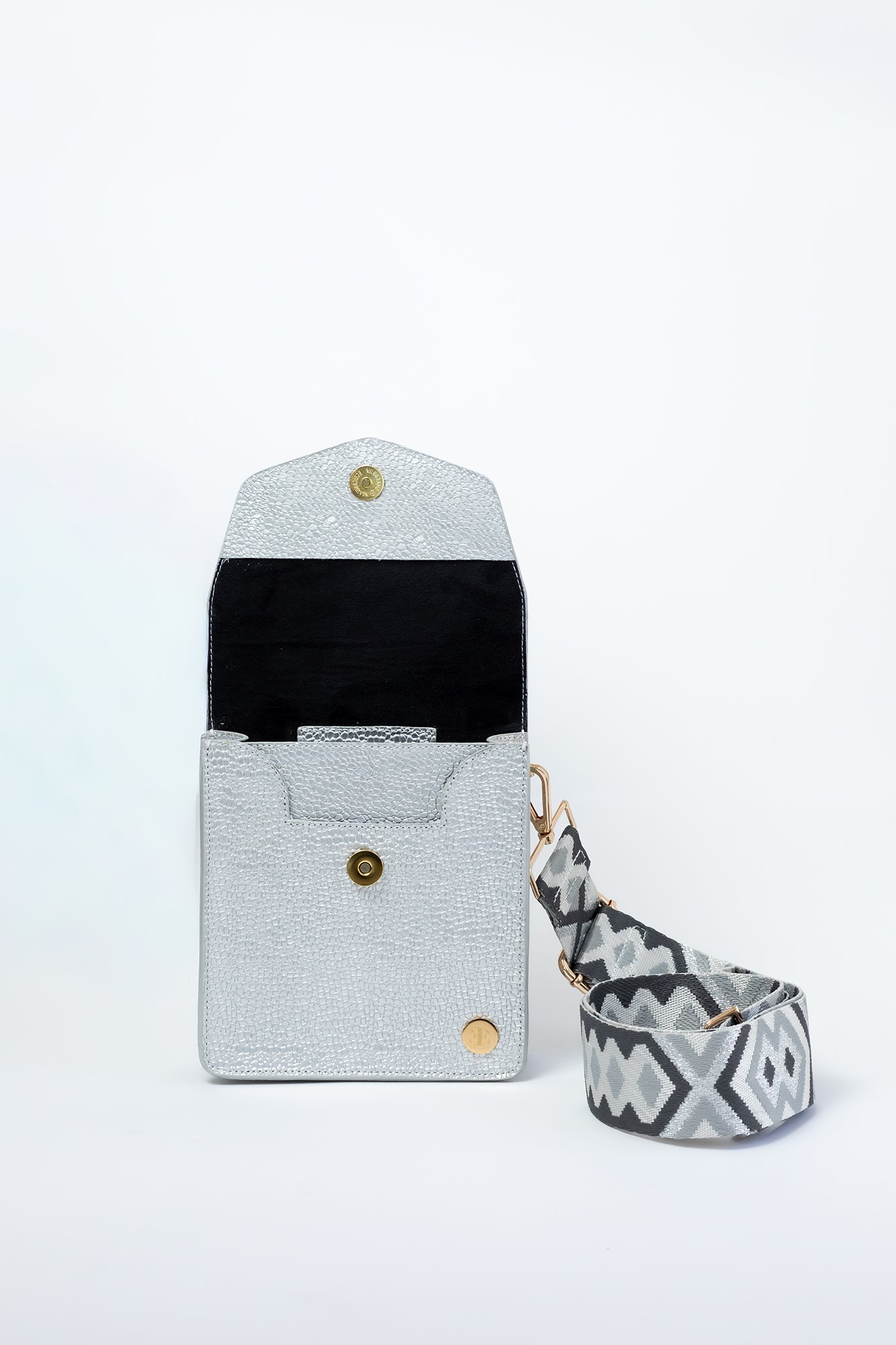 Patty - Metallic Leather Crossbody Bag