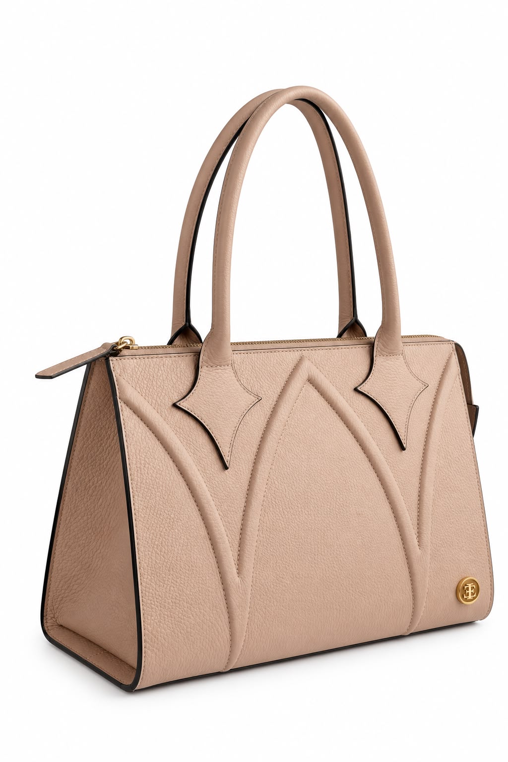 Grace - Nude Leather Tote Bag