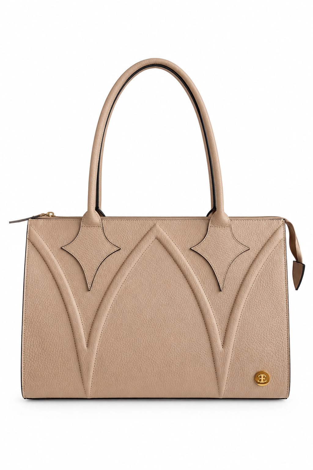 Grace - Nude Leather Tote Bag