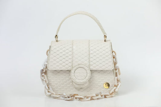 Sol - Ivory Top Handle Bag