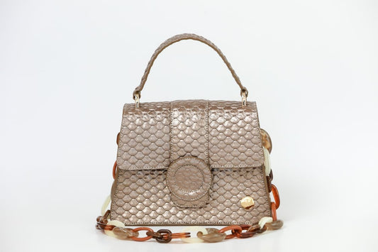 Sol - Bronze Top Handle Bag