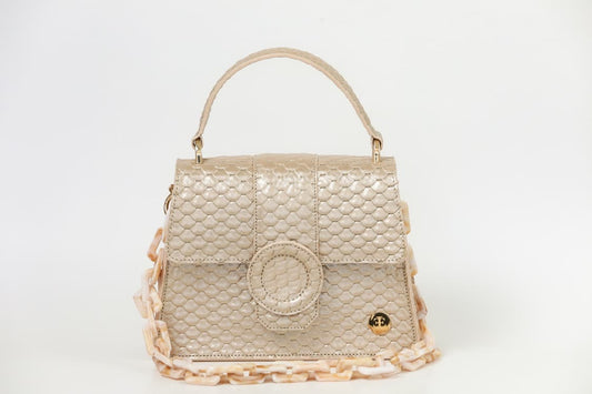Sol - Gold Top Handle Bag