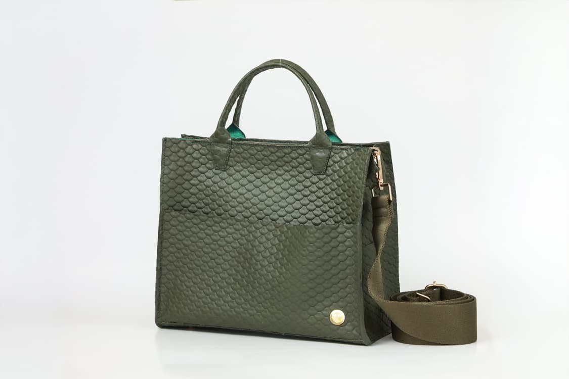 Sienna Mini Olive Green –  Olive Green Handle Tote