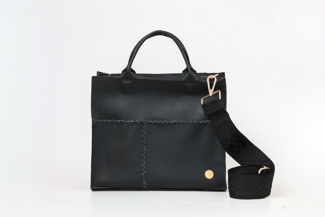 Sienna Mini Black - Black Handle Tote