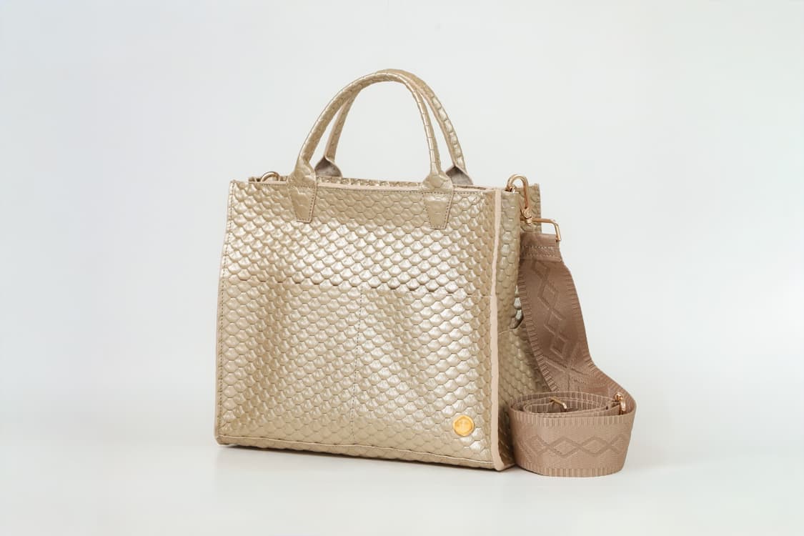Sienna Mini Gold –  Gold Handle Tote
