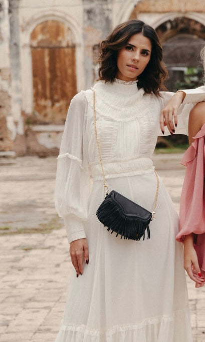 María Mini - Black Crossbody Bag