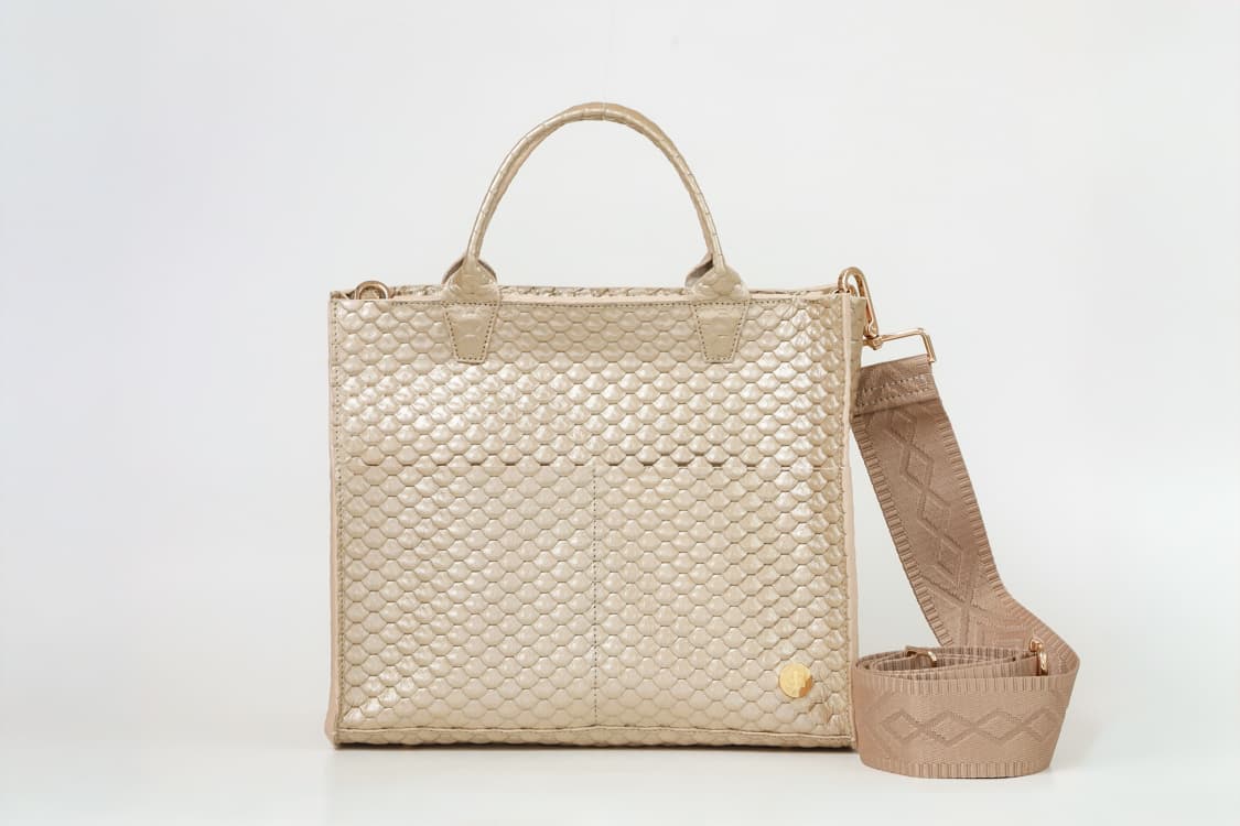 Sienna Mini Gold –  Gold Handle Tote