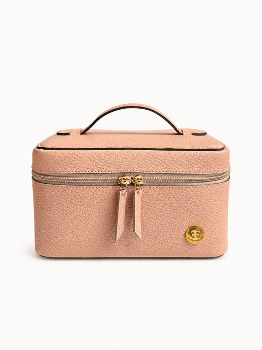 MIA Leather Makeup Bag - Rose