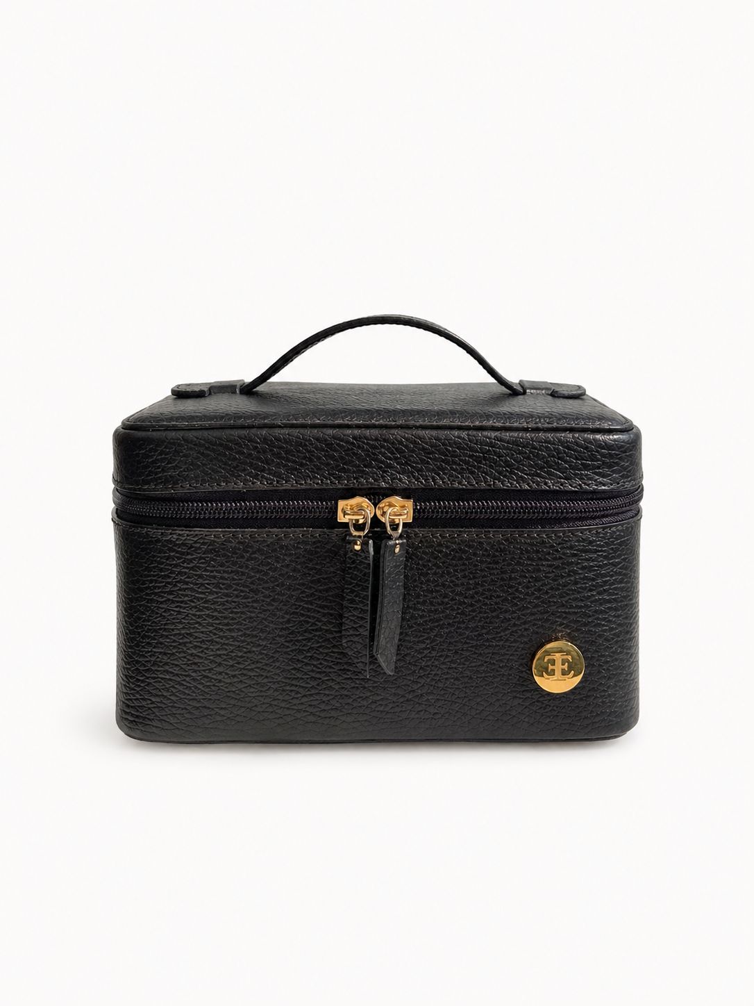 MIA Leather Makeup Bag - Black