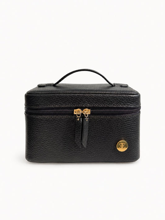 MIA Leather Makeup Bag - Black