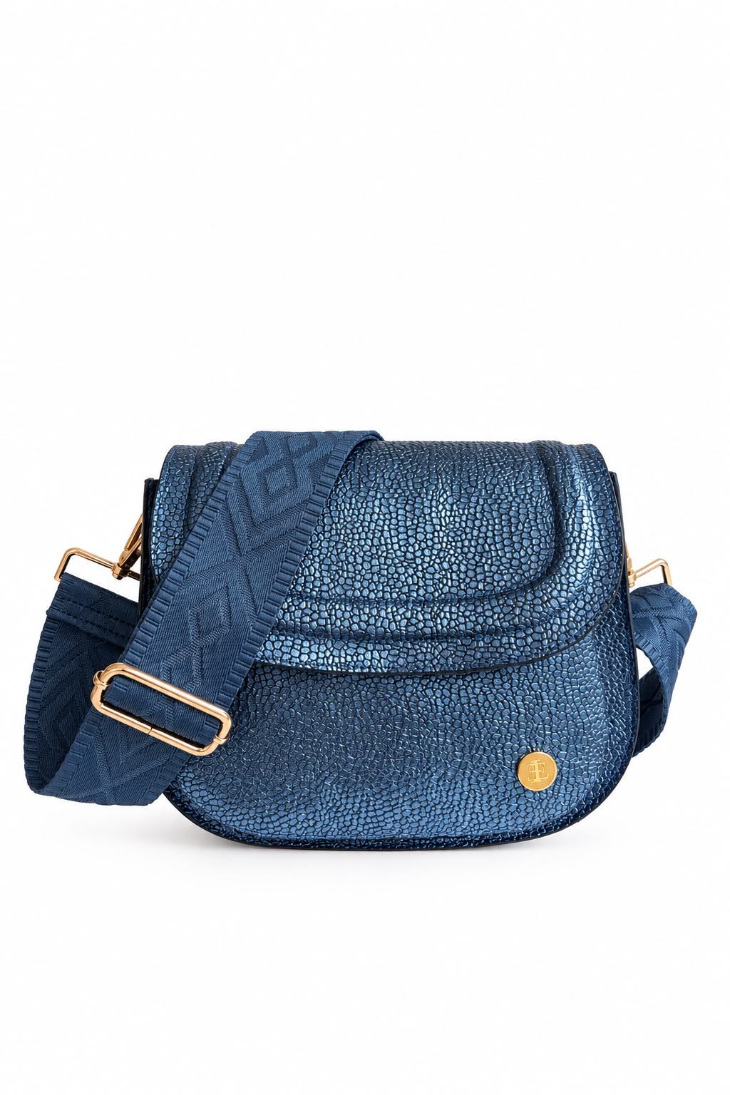 Monica Crossbody Bag - Metallic Blue