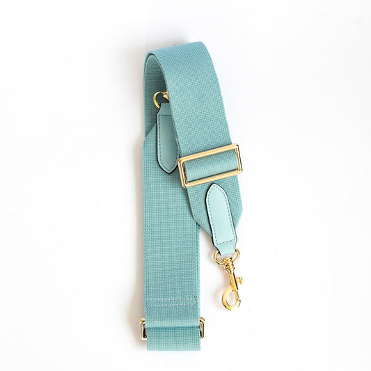 Baby Blue Solid - Strap- Eva Innocenti - Leather Luxury Bags. Handmade in El Salvador.