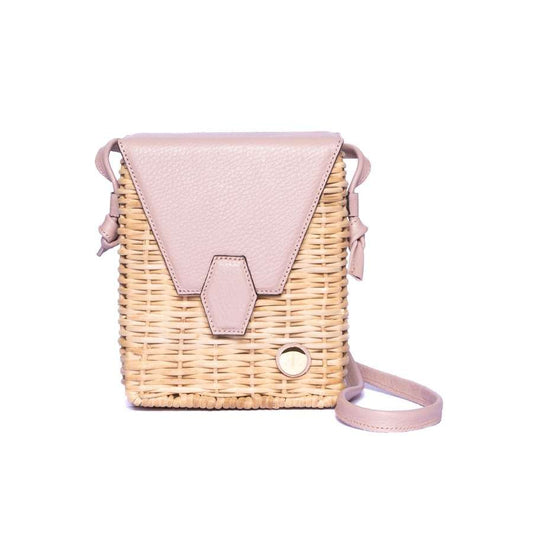 PAU – Rose Basket Bag- Eva Innocenti - Leather Luxury Bags. Handmade in El Salvador.