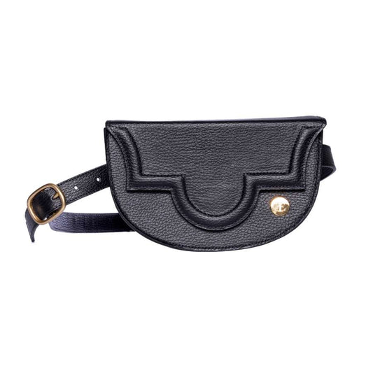 FIFI - Black Belt Bag- Eva Innocenti - Leather Luxury Bags. Handmade in El Salvador.
