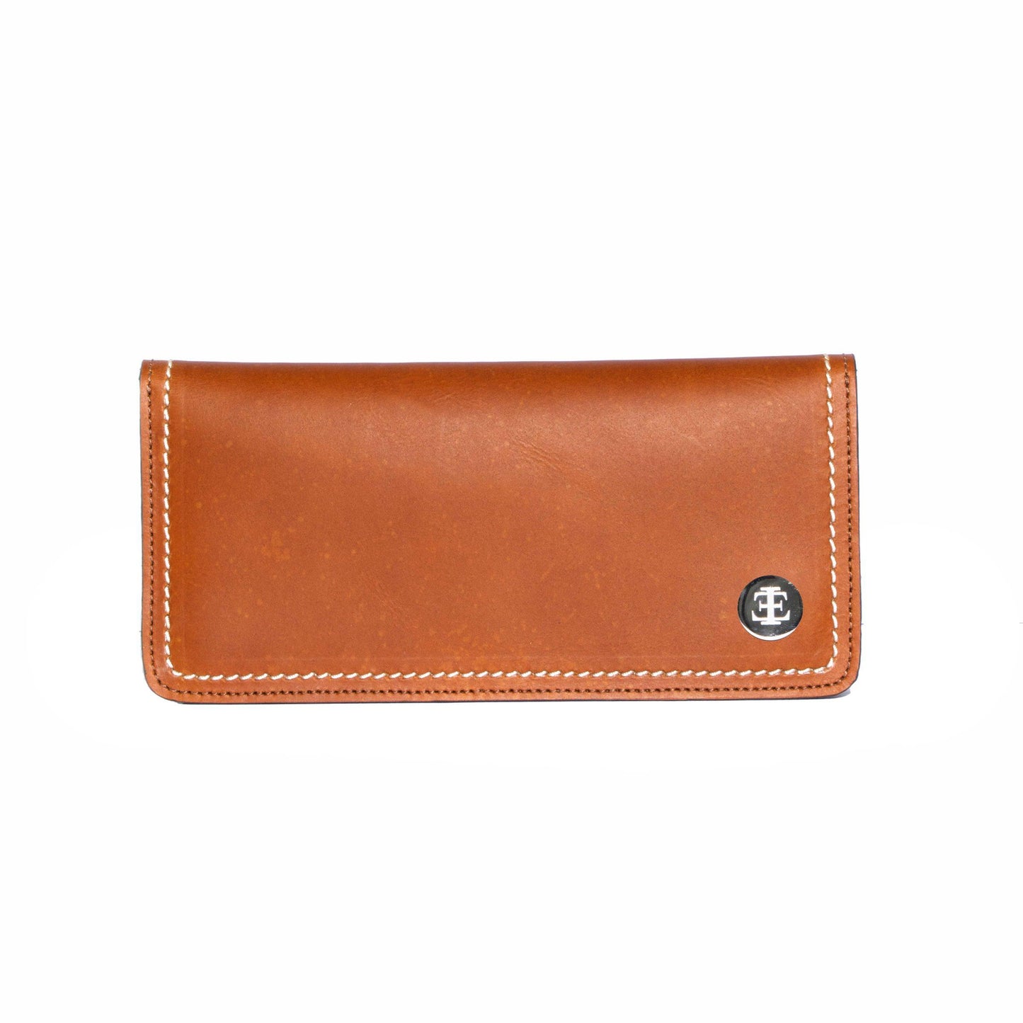 Men Large Wallet - Camel Small Leather Goods- Eva Innocenti - Leather Luxury Bags. Handmade in El Salvador.