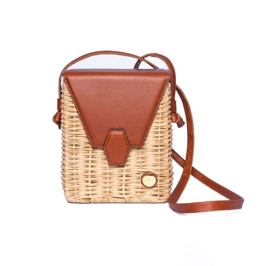 PAU – Terracota Basket Bag- Eva Innocenti - Leather Luxury Bags. Handmade in El Salvador.