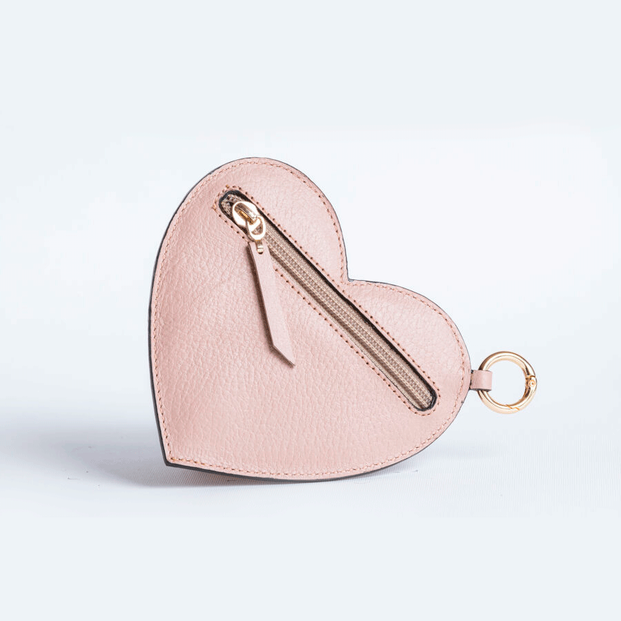 Heart Charm - Rose Small Leather Goods