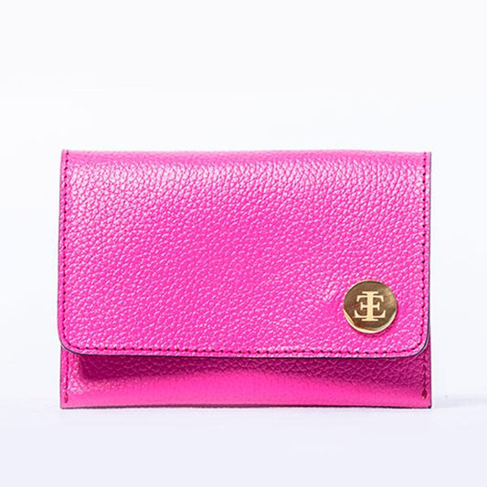 Card Holders -  Fuscia Small Leather Goods- Eva Innocenti - Leather Luxury Bags. Handmade in El Salvador.