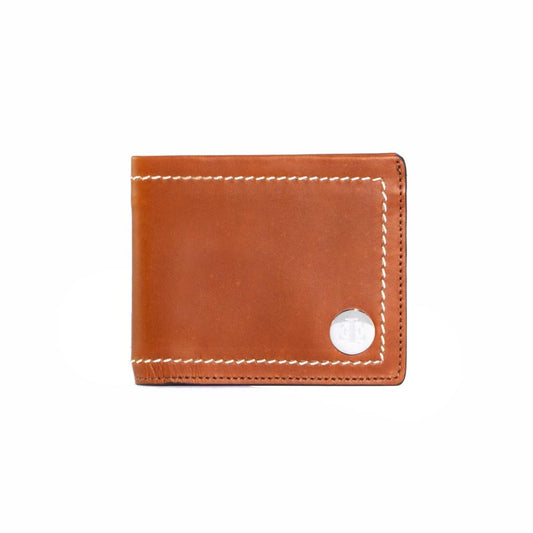 Wallet Men - Camel Small Leather Goods- Eva Innocenti - Leather Luxury Bags. Handmade in El Salvador.