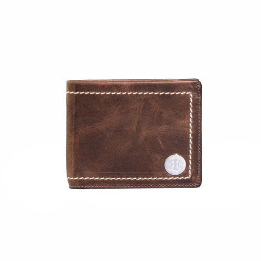 Wallet Men - Chocolate Small Leather Goods- Eva Innocenti - Leather Luxury Bags. Handmade in El Salvador.