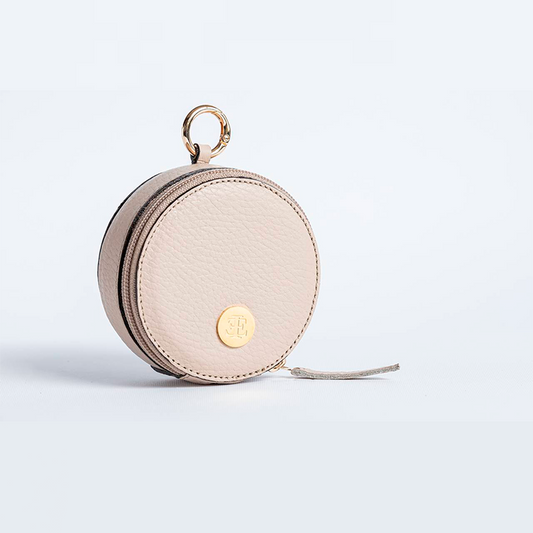 Bag Charm - Nude Small Leather Goods- Eva Innocenti - Leather Luxury Bags. Handmade in El Salvador.