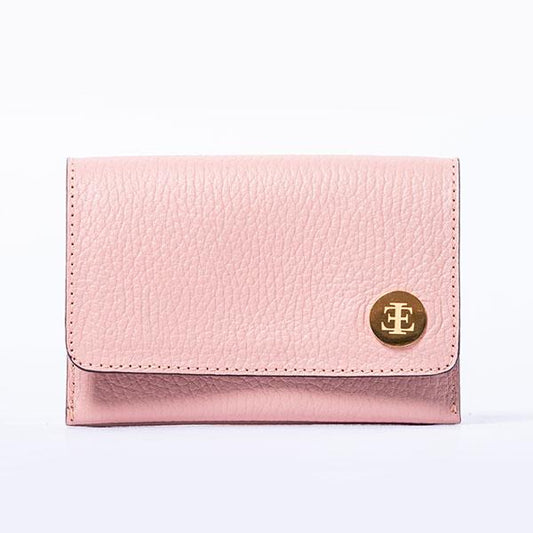 Card Holders - Baby Pink Small Leather Goods- Eva Innocenti - Leather Luxury Bags. Handmade in El Salvador.
